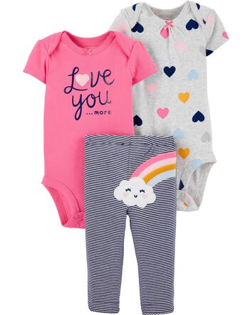 Cute Bird 2 piece Girl/'s 3 month outfit BRAND NEW Just One You by Carter/'s